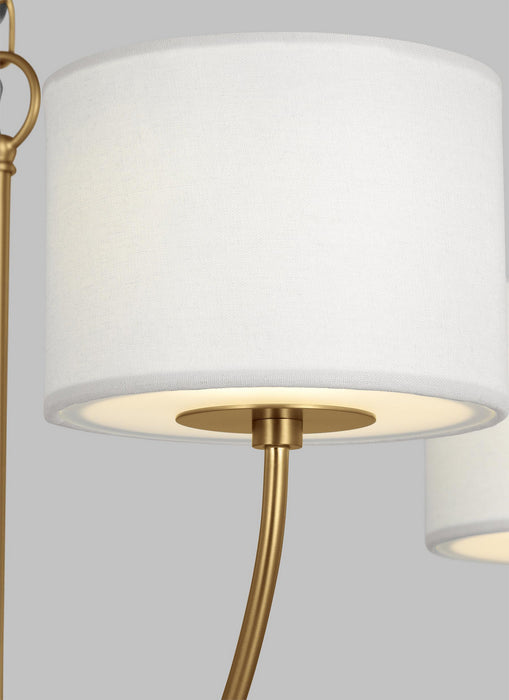 Visual Comfort Studio KSC1034BBS Four Light Chandelier, Burnished Brass