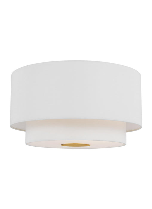 Visual Comfort Studio KSF1043BBS Three Light Flush Mount, Burnished Brass