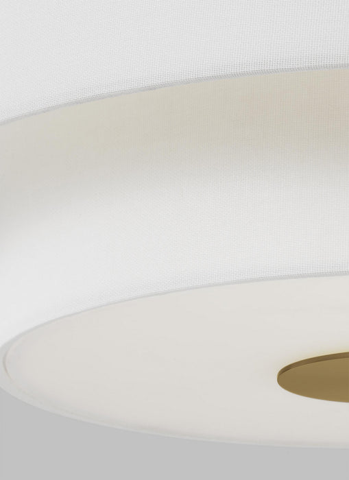 Visual Comfort Studio KSF1043BBS Three Light Flush Mount, Burnished Brass
