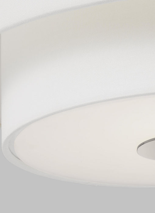 Visual Comfort Studio KSF1043PN Three Light Flush Mount, Polished Nickel