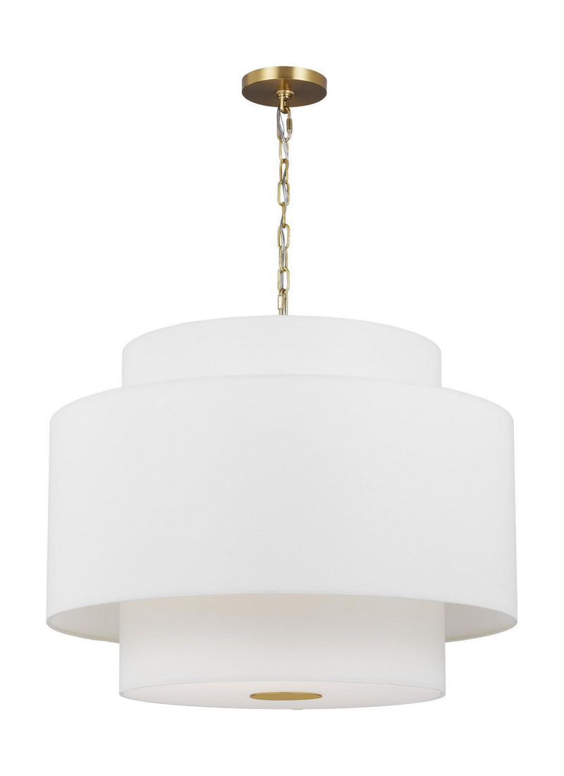 Visual Comfort Studio KSP1043BBS Three Light Pendant, Burnished Brass