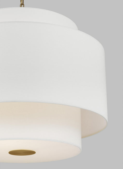 Visual Comfort Studio KSP1043BBS Three Light Pendant, Burnished Brass