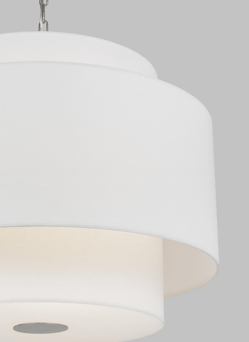 Visual Comfort Studio KSP1043PN Three Light Pendant, Polished Nickel