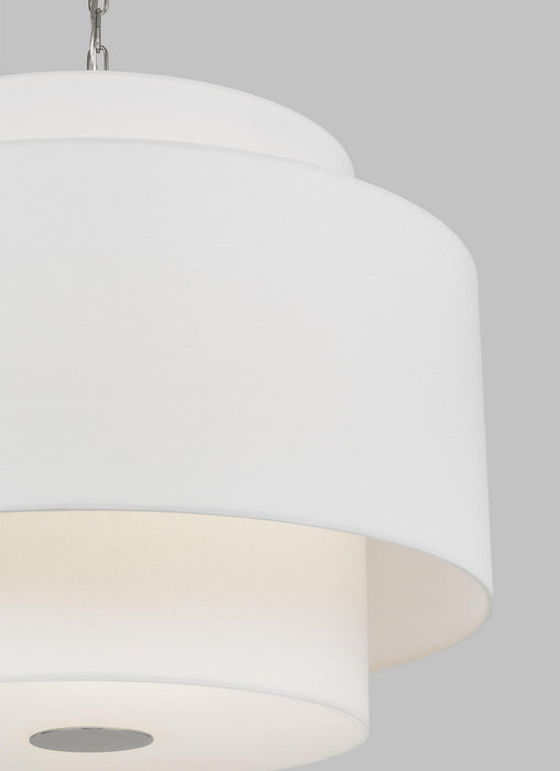 Visual Comfort Studio KSP1043PN Three Light Pendant, Polished Nickel