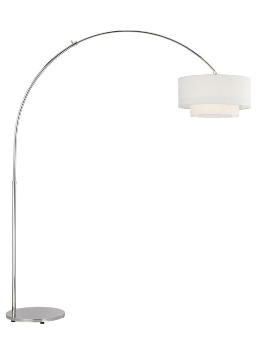 Visual Comfort Studio KST1031PN1 One Light Floor Lamp, Polished Nickel