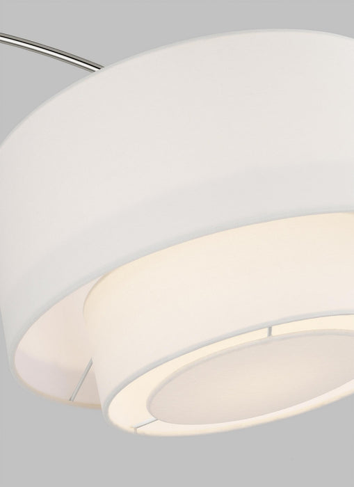 Visual Comfort Studio KST1031PN1 One Light Floor Lamp, Polished Nickel