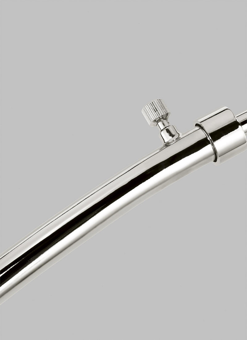 Visual Comfort Studio KST1031PN1 One Light Floor Lamp, Polished Nickel