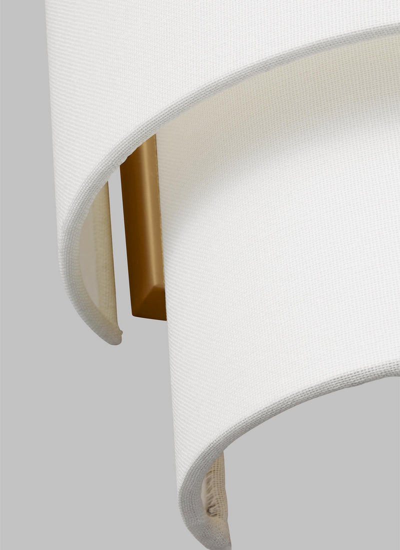 Visual Comfort Studio KSW1042BBS Two Light Wall Sconce, Burnished Brass