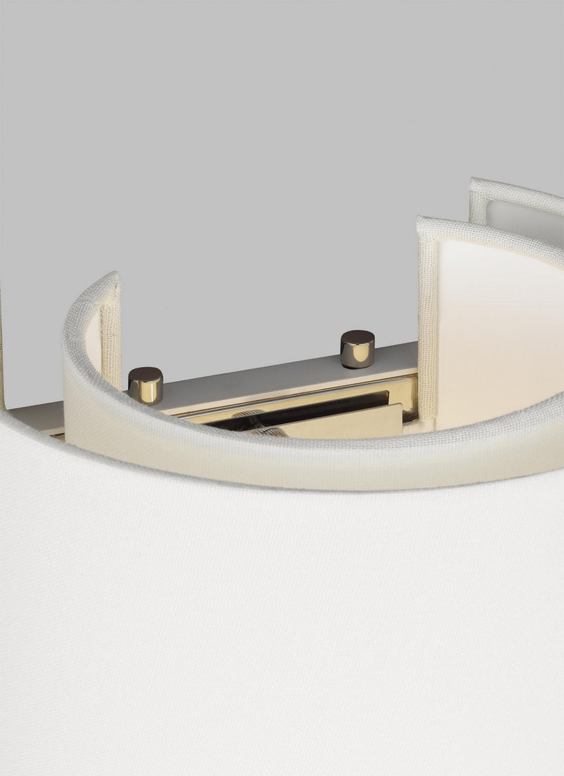 Visual Comfort Studio KSW1042PN Two Light Wall Sconce, Polished Nickel