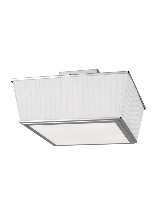 Visual Comfort Studio LF1044PN Four Light Flush Mount, Polished Nickel