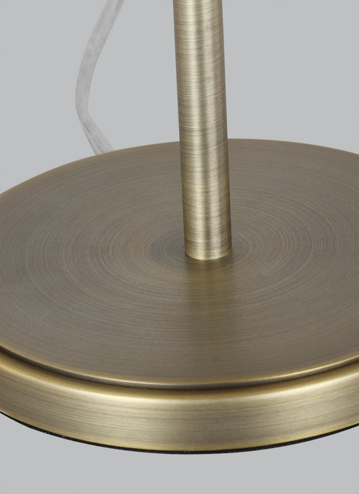 Visual Comfort Studio LT1131TWB1 One Light Table Lamp, Time Worn Brass