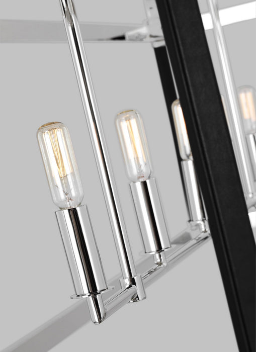 Visual Comfort Studio LC1165PN Five Light Chandelier, Polished Nickel