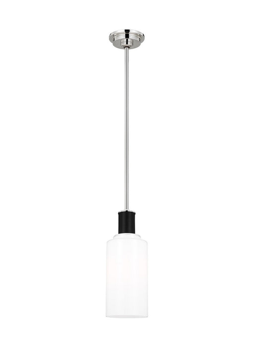 Visual Comfort Studio LP1071PNMG One Light Pendant, Polished Nickel