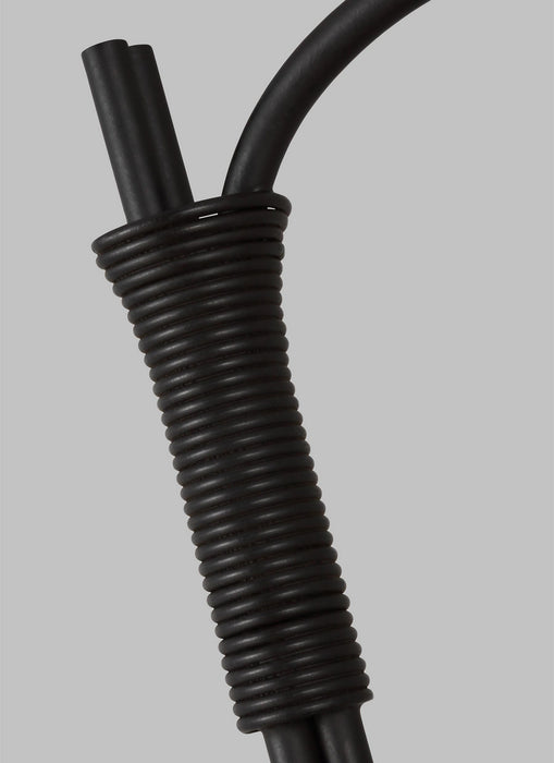 Visual Comfort Studio LT1151AI1 One Light Floor Lamp, Aged Iron