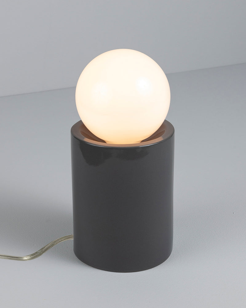 Justice Designs CER-2460-GRY One Light Portable, Gloss Grey