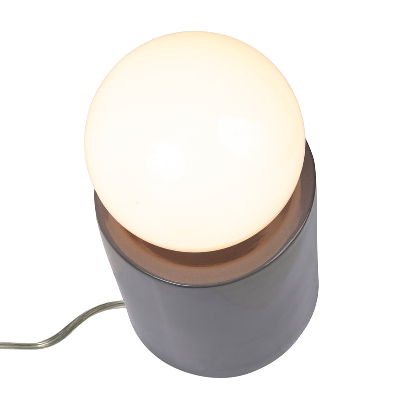 Justice Designs CER-2460-GRY One Light Portable, Gloss Grey