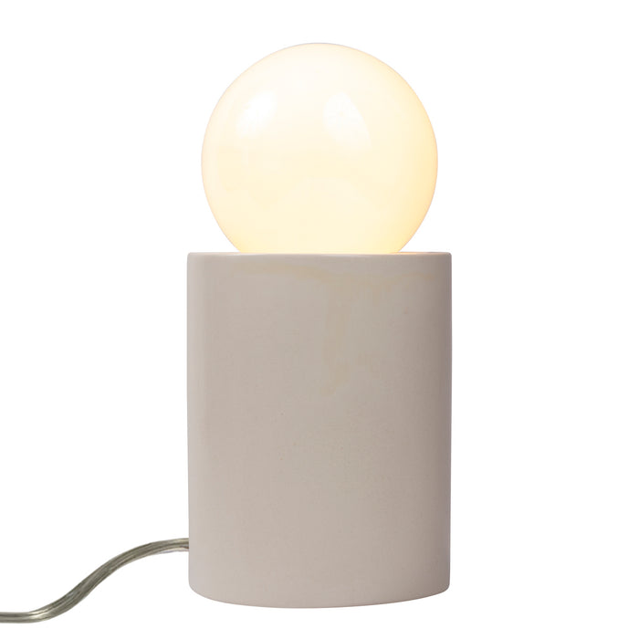 Justice Designs CER-2460-MAT One Light Portable, Matte White
