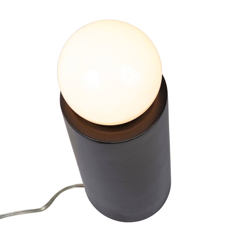 Justice Designs CER-2465-CRB One Light Portable, Carbon - Matte Black