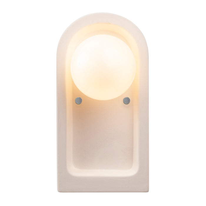 Justice Designs CER-3010-BIS One Light Wall Sconce, Bisque