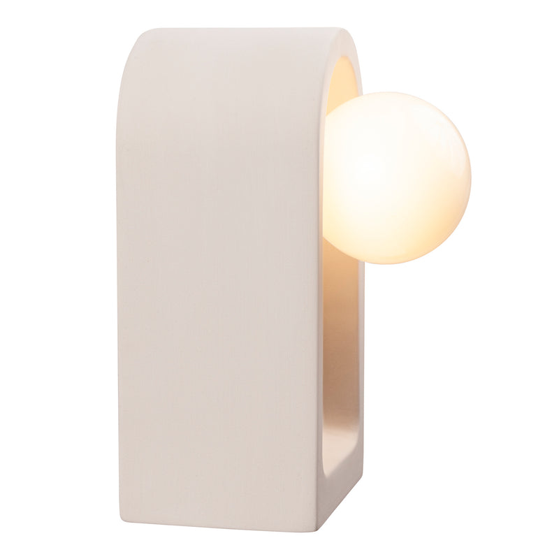 Justice Designs CER-3010-BIS One Light Wall Sconce, Bisque