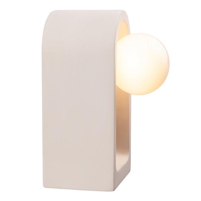 Justice Designs CER-3010-BIS One Light Wall Sconce, Bisque