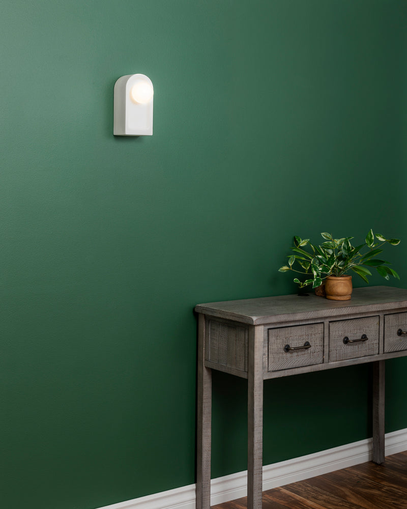 Justice Designs CER-3010-BIS One Light Wall Sconce, Bisque
