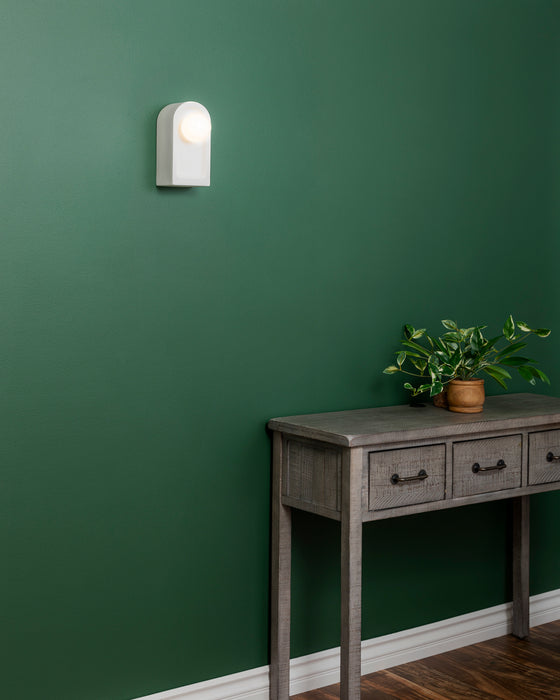 Justice Designs CER-3010-BIS One Light Wall Sconce, Bisque