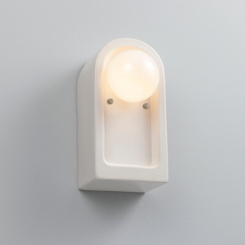 Justice Designs CER-3010-WHT One Light Wall Sconce, Gloss White