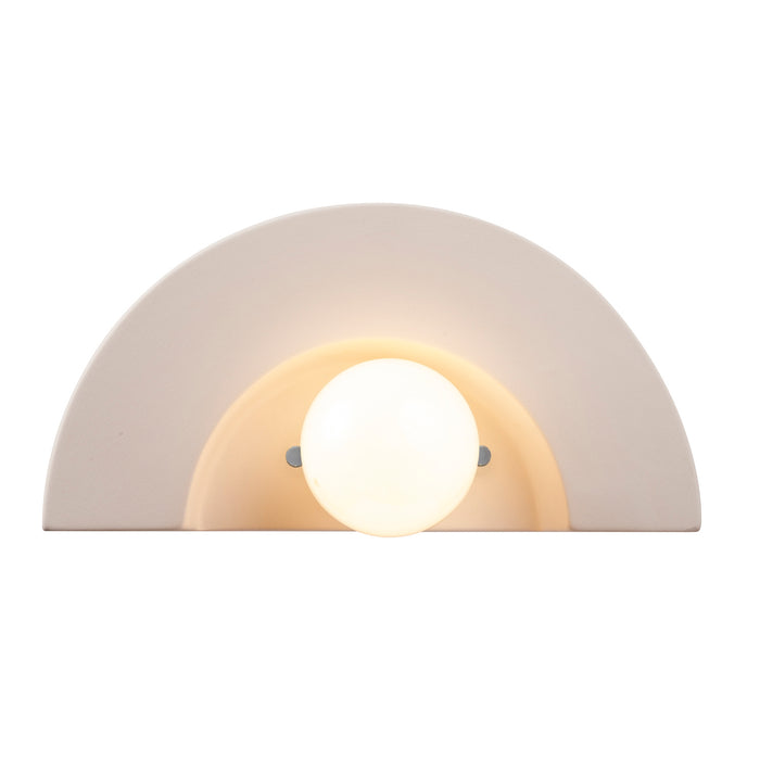 Justice Designs CER-3020-BIS One Light Wall Sconce, Bisque