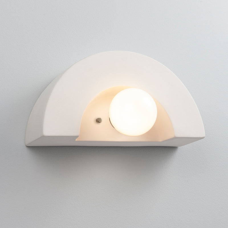 Justice Designs CER-3020-BIS One Light Wall Sconce, Bisque