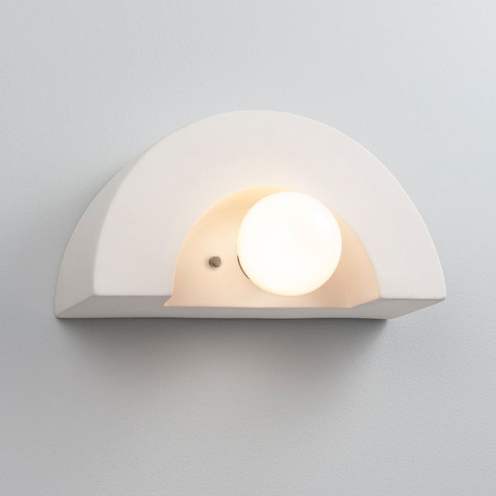 Justice Designs CER-3020-BIS One Light Wall Sconce, Bisque