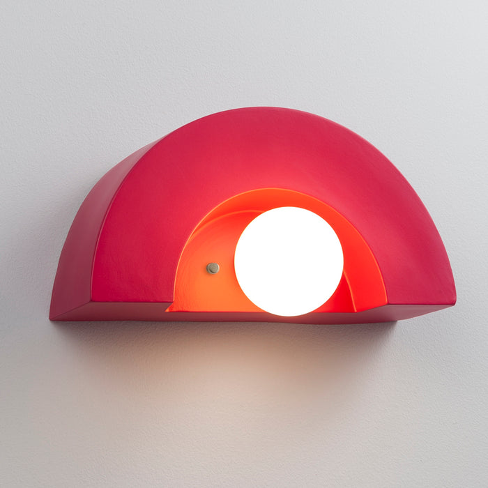 Justice Designs CER-3020-CRSE One Light Wall Sconce, Cerise