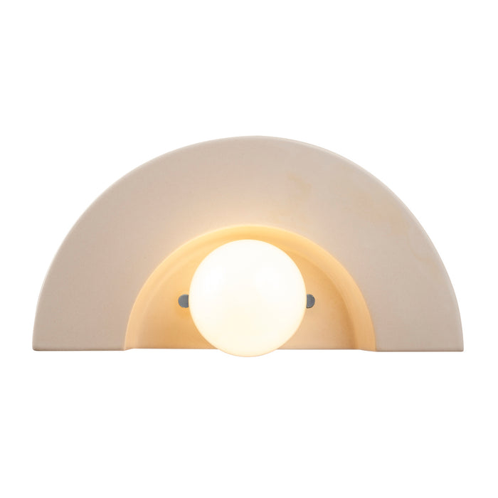 Justice Designs CER-3020-MAT One Light Wall Sconce, Matte White