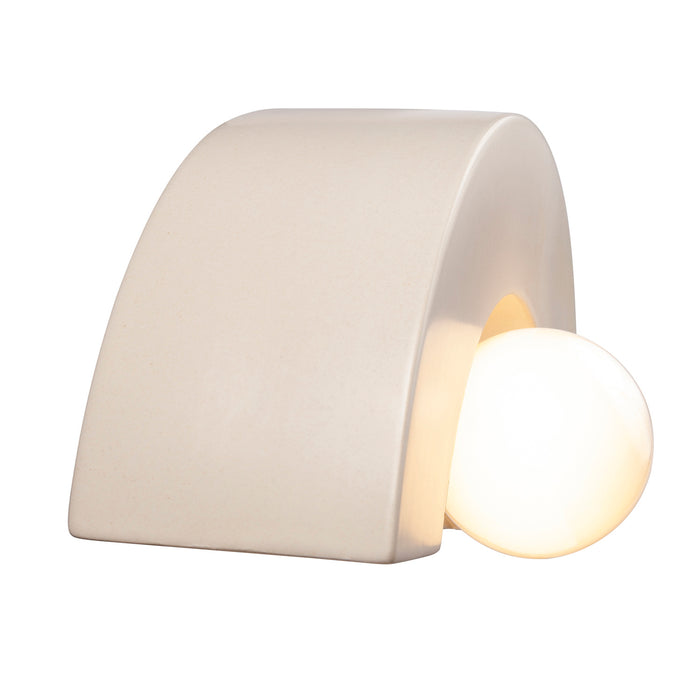 Justice Designs CER-3020-MAT One Light Wall Sconce, Matte White