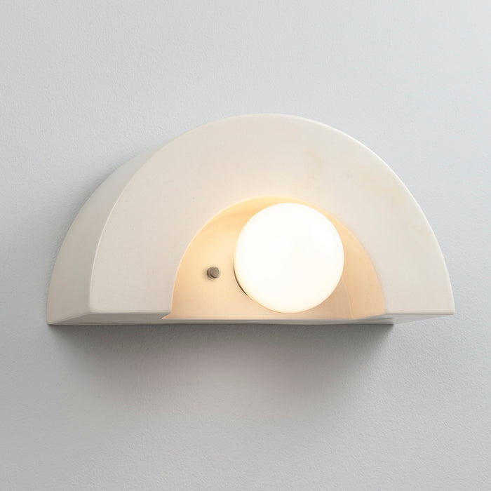 Justice Designs CER-3020-MAT One Light Wall Sconce, Matte White