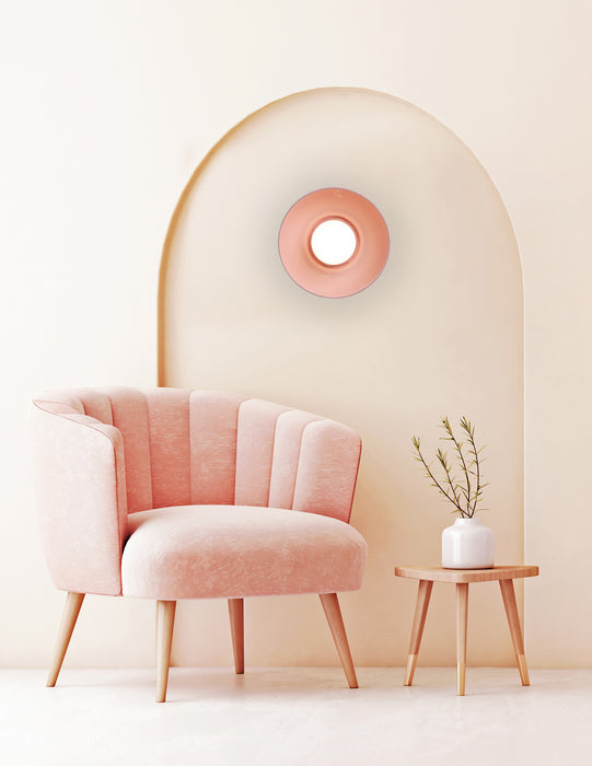 Justice Designs CER-3030-BSH Wall Sconce, Gloss Blush