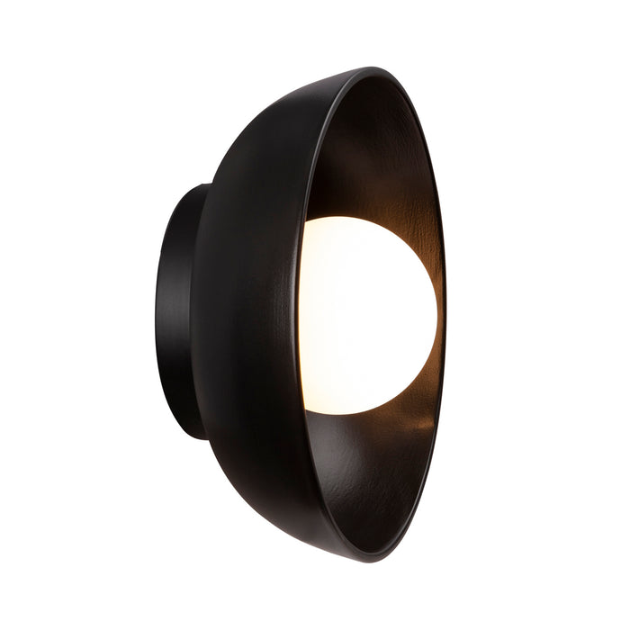 Justice Designs CER-3030-CRB Wall Sconce, Carbon - Matte Black