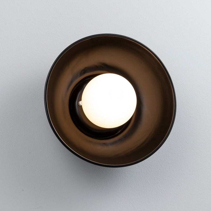 Justice Designs CER-3030-CRB Wall Sconce, Carbon - Matte Black