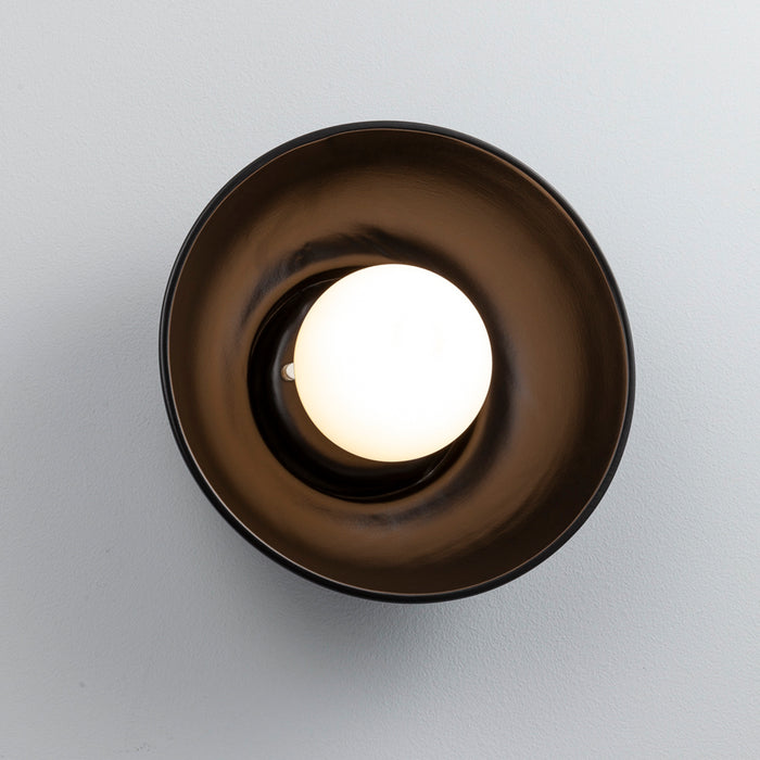 Justice Designs CER-3030-CRB Wall Sconce, Carbon - Matte Black