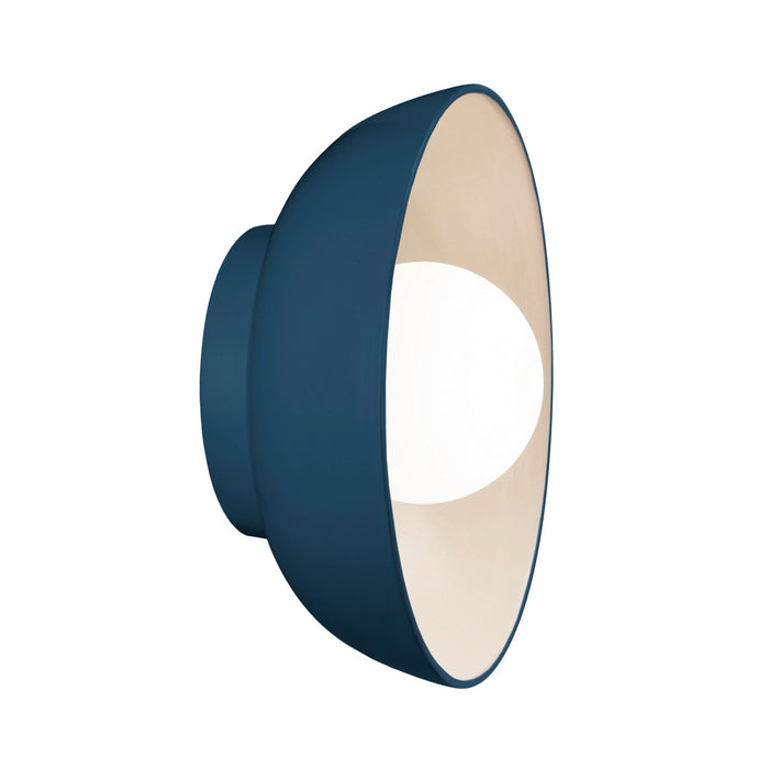 Justice Designs CER-3030-MDMT Wall Sconce, Midnight Sky with Matte White internal finish