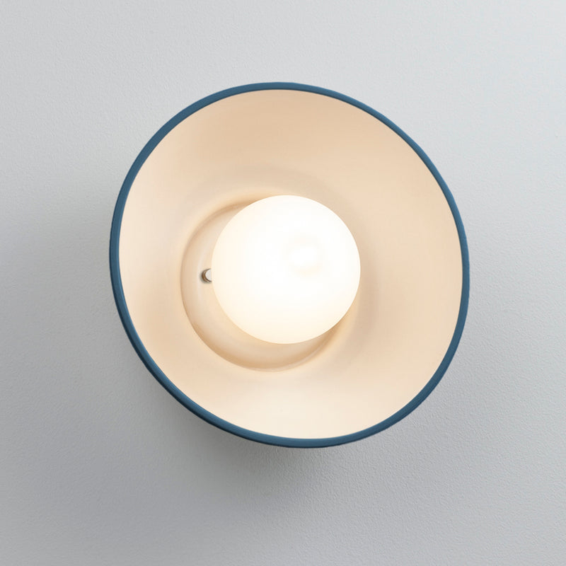 Justice Designs CER-3030-MDMT Wall Sconce, Midnight Sky with Matte White internal finish