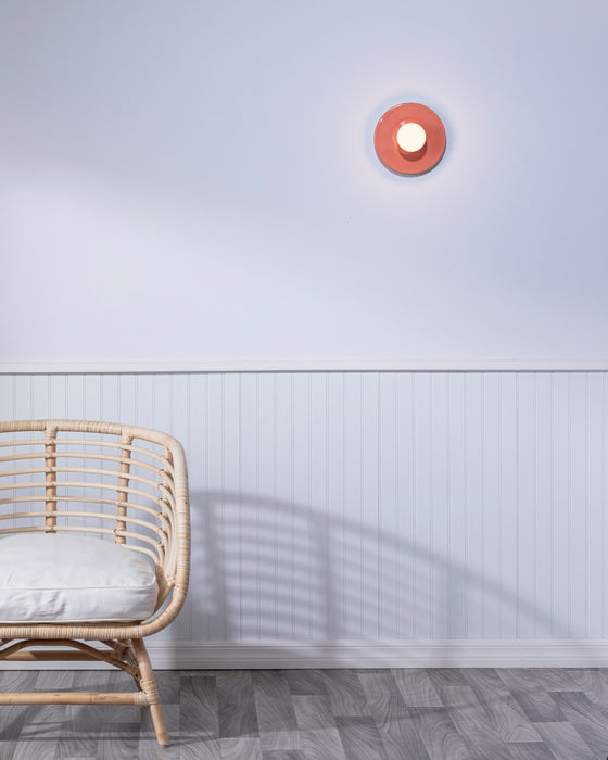 Justice Designs CER-6270-BSH One Light Wall Sconce, Gloss Blush