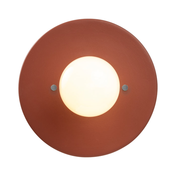 Justice Designs CER-6270-CLAY One Light Wall Sconce, Canyon Clay