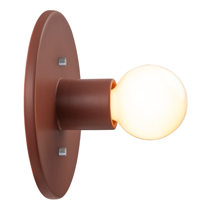 Justice Designs CER-6270-CLAY One Light Wall Sconce, Canyon Clay