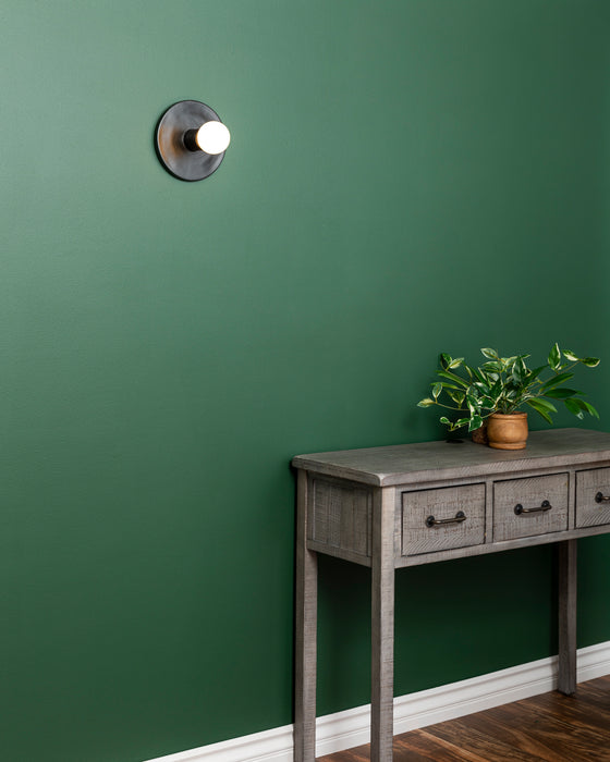 Justice Designs CER-6270-CRB One Light Wall Sconce, Carbon - Matte Black