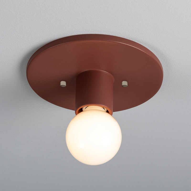 Justice Designs CER-6275-CLAY One Light Flush-Mount, Canyon Clay