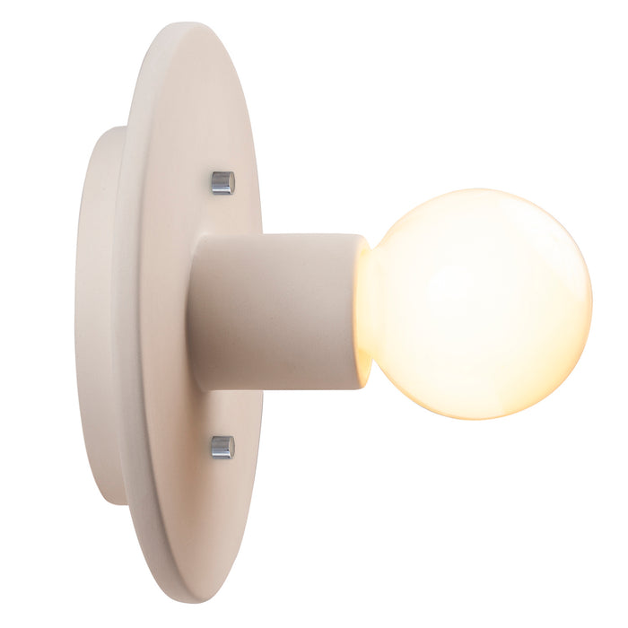 Justice Designs CER-6280-BIS One Light Wall Sconce, Bisque