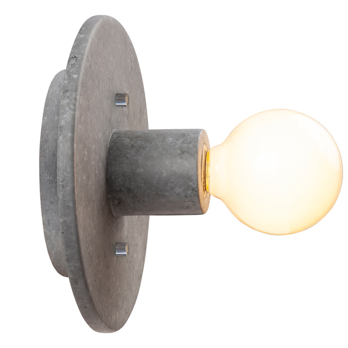 Justice Designs CER-6280-CONC One Light Wall Sconce, Concrete