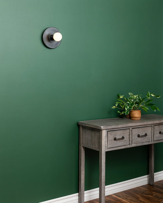 Justice Designs CER-6280-CRB One Light Wall Sconce, Carbon - Matte Black