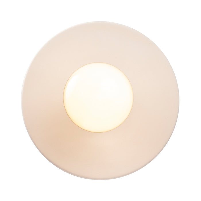 Justice Designs CER-6320-BIS-DBRZ-WTCD One Light Pendant, Bisque